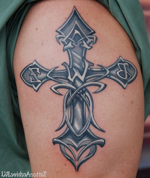 Кельтский крест тату для девушек фото - 8