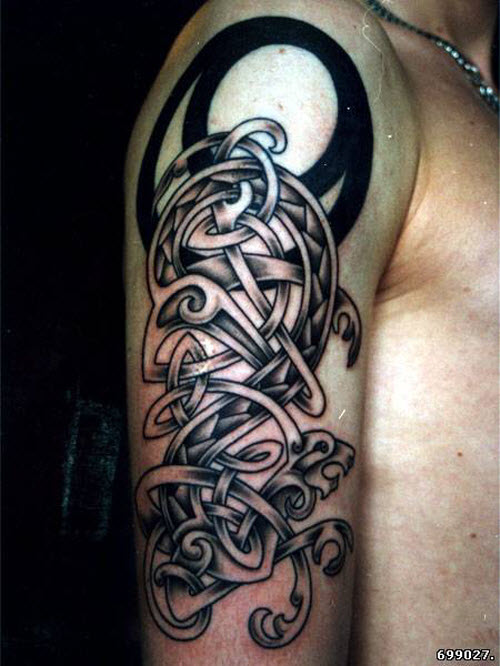 Кельтский узор тату на руку фото - 2