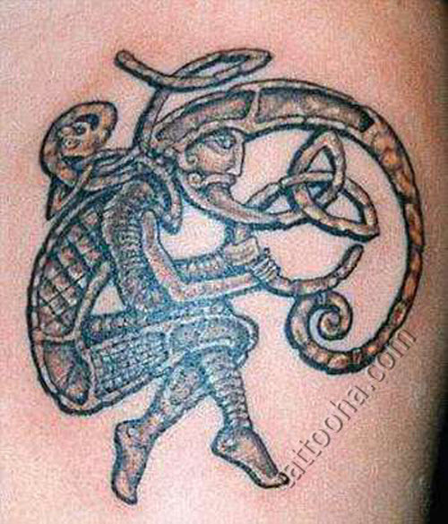 Кельтский узор тату на руку фото - 4