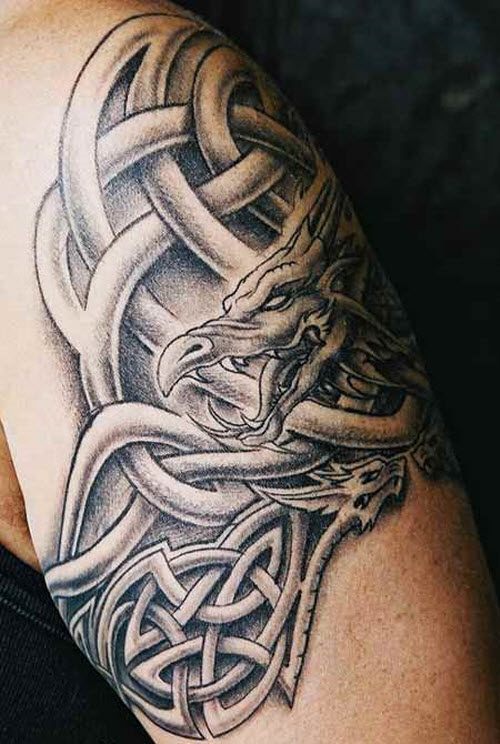 Кельтский узор тату на руку фото - 9
