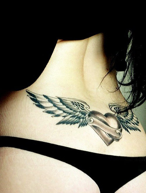 Крылья на пояснице тату фото - 5