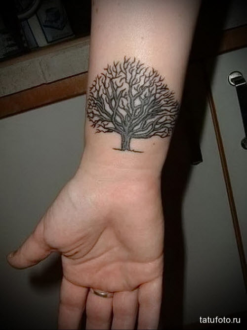 Тату дерево жизни на руке фото
